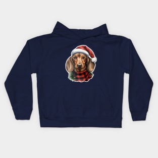 Dachshund Christmas Kids Hoodie